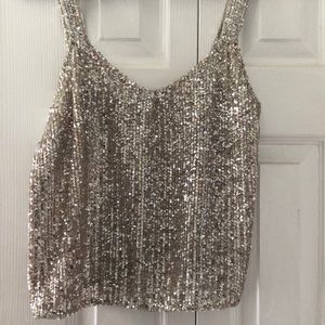 Shimmery Zara tank top